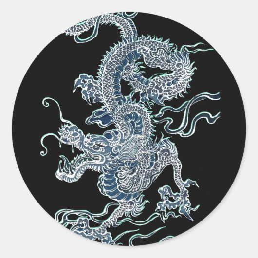 Sticker Rond Dragon d'eau 2012 (Devant)