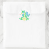 Sticker Rond Dragon du Parti (Sac)
