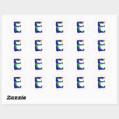 Sticker Rond dragon E (Feuille)