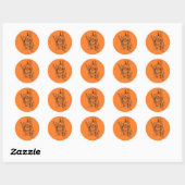 Sticker Rond Dragon et épée (Feuille)