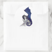 Sticker Rond Dragon et licorne (Sac)