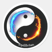 Sticker Rond Dragon fantasy art (Devant)