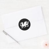 Sticker Rond Dragon gallois (Enveloppe)