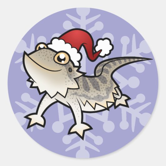 Sticker Rond Dragon hérissé de Noël / Dragon de Rankins (Devant)