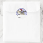 Sticker Rond Dragon hérissé de Noël / Dragon de Rankins (Sac)