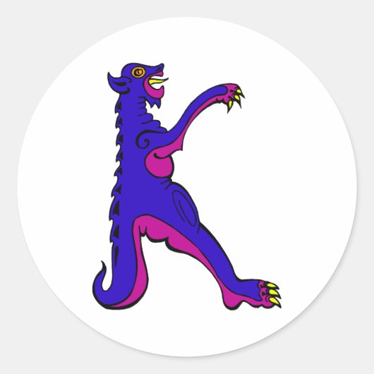 Sticker Rond Dragon K (Devant)