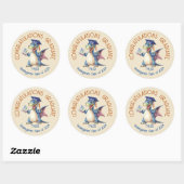 Sticker Rond Dragon Kindergarten Graduate (Feuille)