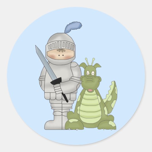 Sticker Rond Dragon Knight (Devant)
