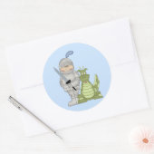 Sticker Rond Dragon Knight (Enveloppe)