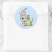 Sticker Rond Dragon Knight (Sac)