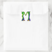 Sticker Rond dragon M (Sac)