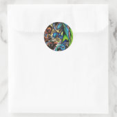 Sticker Rond Dragon Magic (Sac)