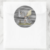 Sticker Rond Dragon mécanique (Sac)