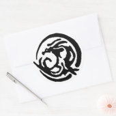 Sticker Rond Dragon Moon Draconyz (Enveloppe)