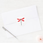 Sticker Rond dragon rouge (Enveloppe)