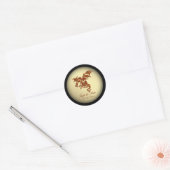 Sticker Rond Dragon sur Gold Personal (Enveloppe)