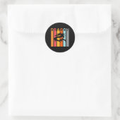 Sticker Rond Dragon Sur Ton (Sac)