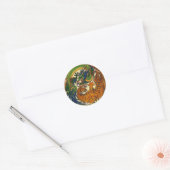 STICKER ROND DRAGON TIGRE (Enveloppe)