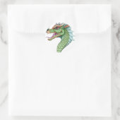 Sticker Rond Dragon vintage (Sac)