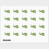 Sticker Rond Dragon Warrior 11 (Feuille)