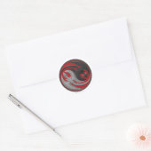 Sticker Rond Dragon Yin-Yang (Enveloppe)