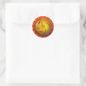 Sticker Rond Dragon Yin Yang (Sac)