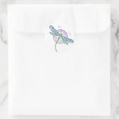 Sticker Rond Dragonfly (Sac)