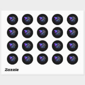 Sticker Rond Dragonfly Aucune Histoire Ne Devrait Pas Finir Tro (Feuille)