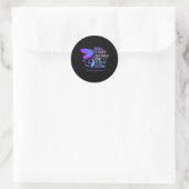 Sticker Rond Dragonfly Aucune Histoire Ne Devrait Pas Finir Tro (Sac)