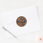 Sticker Rond Dragonfly & Humming Bird (Enveloppe)