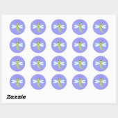 Sticker Rond Dragonfly - Lavendar (Feuille)
