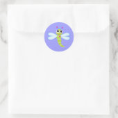 Sticker Rond Dragonfly - Lavendar (Sac)
