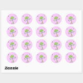 Sticker Rond Dragonfly with Hearts (Feuille)
