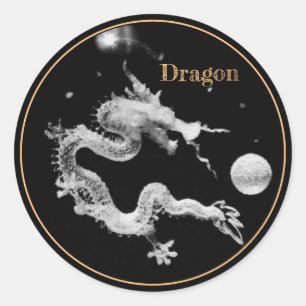 Sticker Rond Dragons & Cristal Dragon Lore /Naissance du Dragon