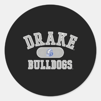 Sticker Rond Drake Bulldogs Varsity Blue