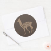 Sticker Rond Drama Llama (Enveloppe)