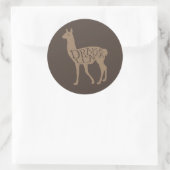 Sticker Rond Drama Llama (Sac)