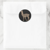 Sticker Rond Drama Llama (Sac)
