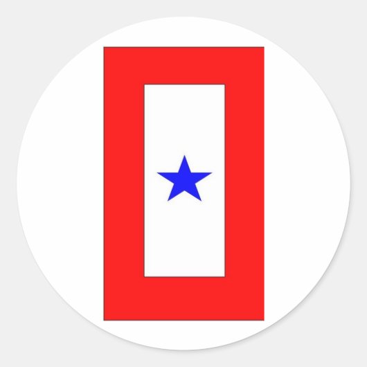 STICKER ROND DRAPEAU 1 DES MÈRES DE GUERRE (Devant)