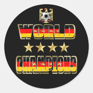 Sticker Rond Drapeau 2014 des champions du monde Allemagne