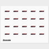 Sticker Rond Drapeau 3D LESBIENNE (Feuille)