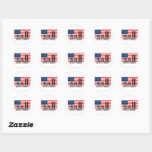 Sticker Rond Drapeau 911 (Feuille)