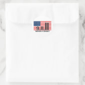 Sticker Rond Drapeau 911 (Sac)