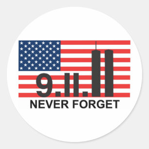 Sticker Rond drapeau 911
