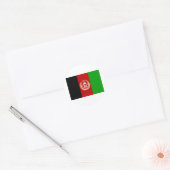 Sticker Rond Drapeau Afghanistan (Enveloppe)