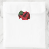 Sticker Rond Drapeau africain (Sac)