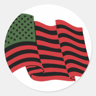 Sticker Rond Drapeau africain