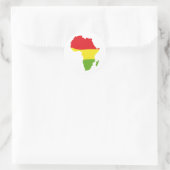Sticker Rond drapeau africain (Sac)