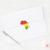 Sticker Rond drapeau africain (Enveloppe)