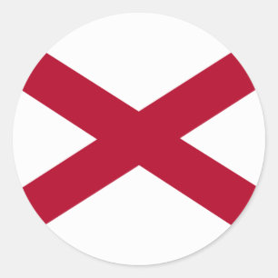 Sticker Rond Drapeau Alabama